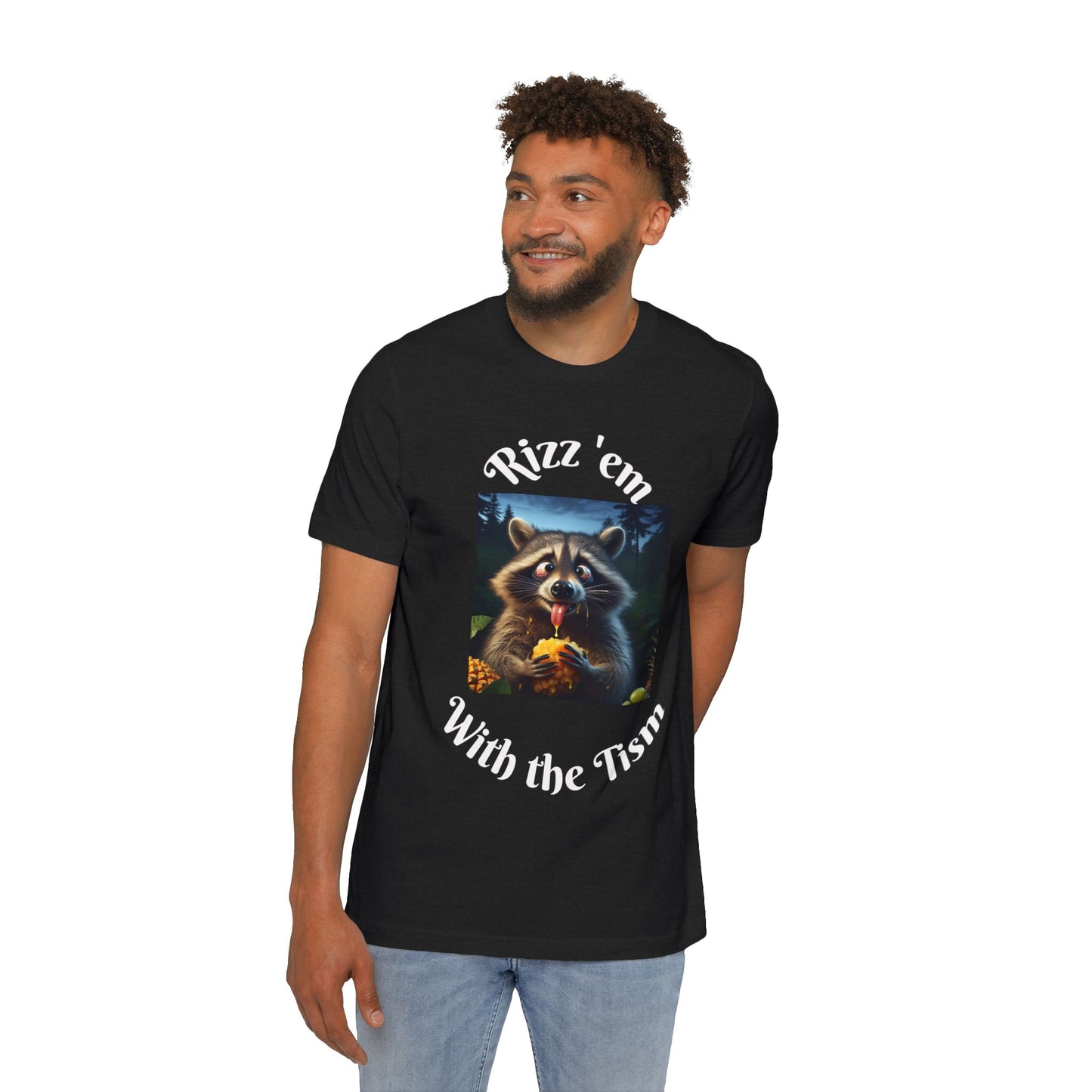 Funny Raccoon Tee - USA-Made Unisex Short-Sleeve Jersey T-Shirt