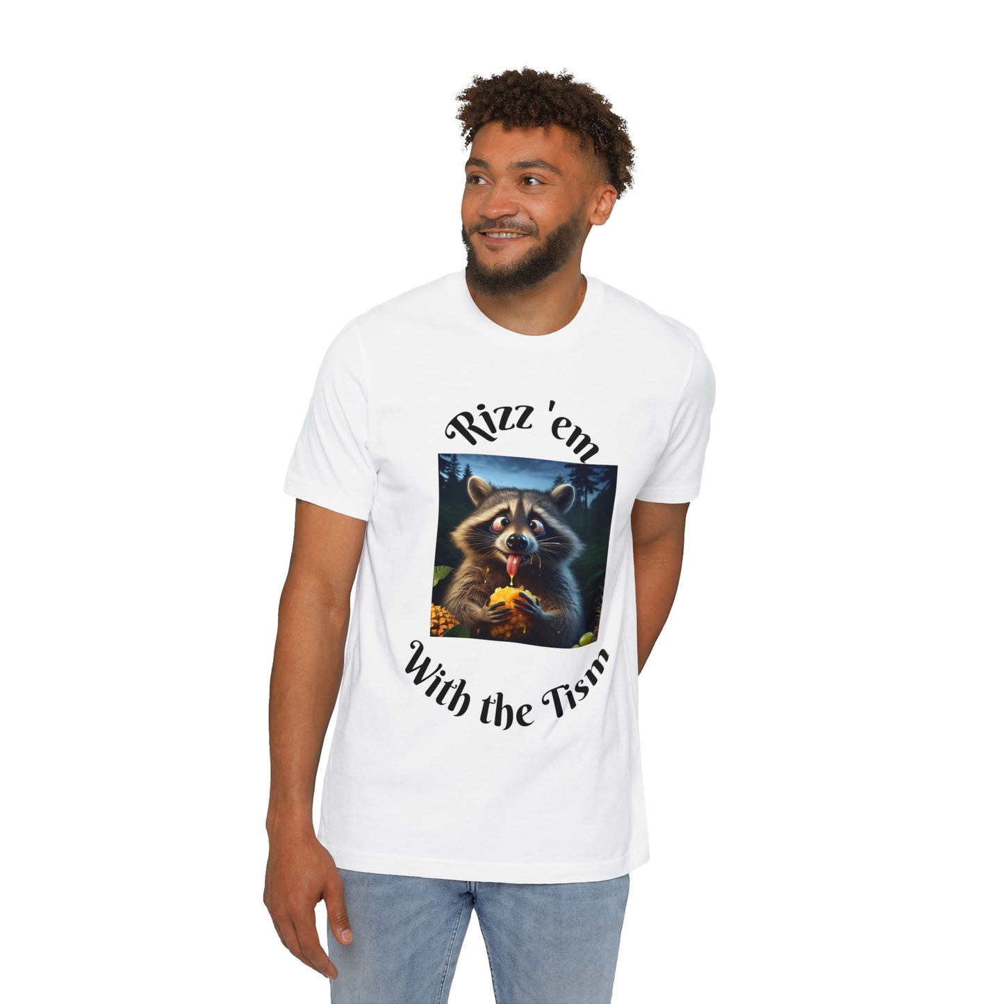 Funny Raccoon Tee - USA-Made Unisex Short-Sleeve Jersey T-Shirt