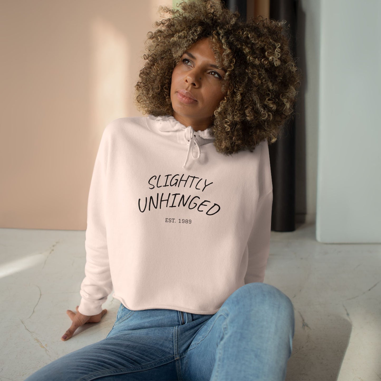 Unhinged Crop Hoodie