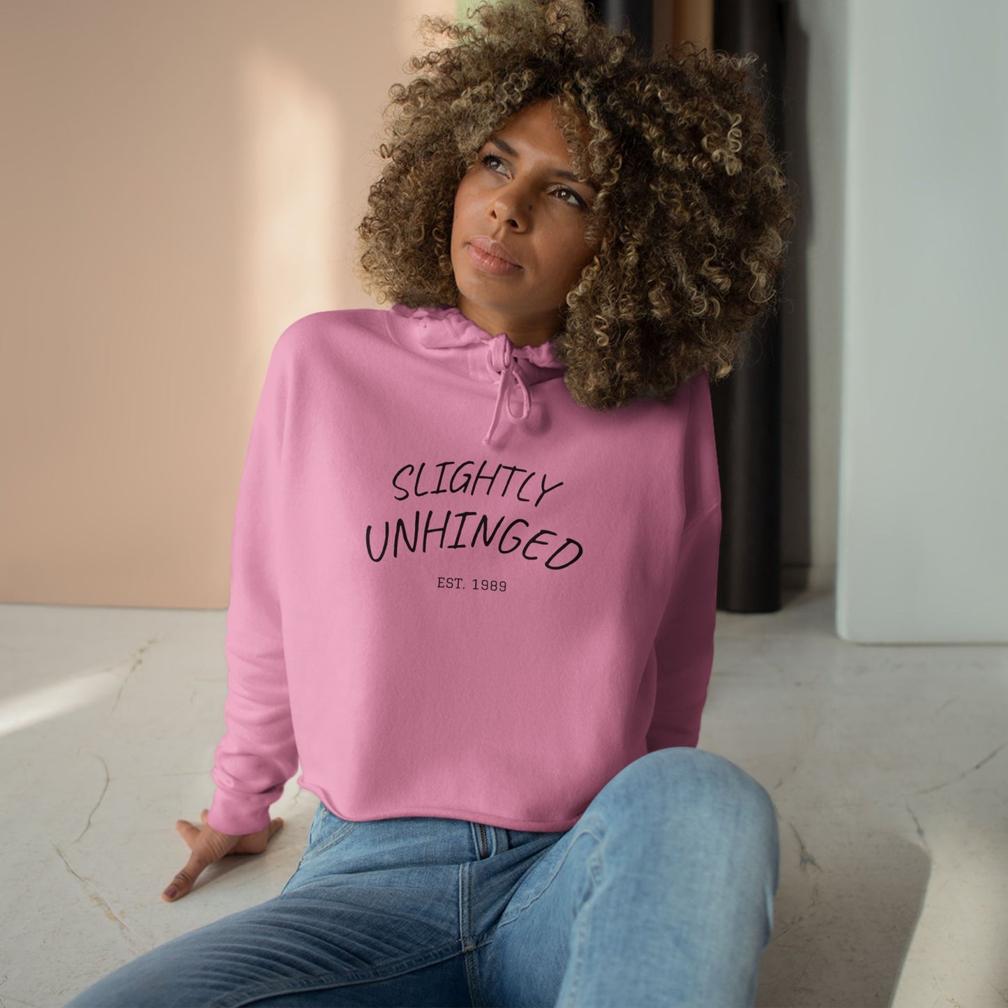Unhinged Crop Hoodie