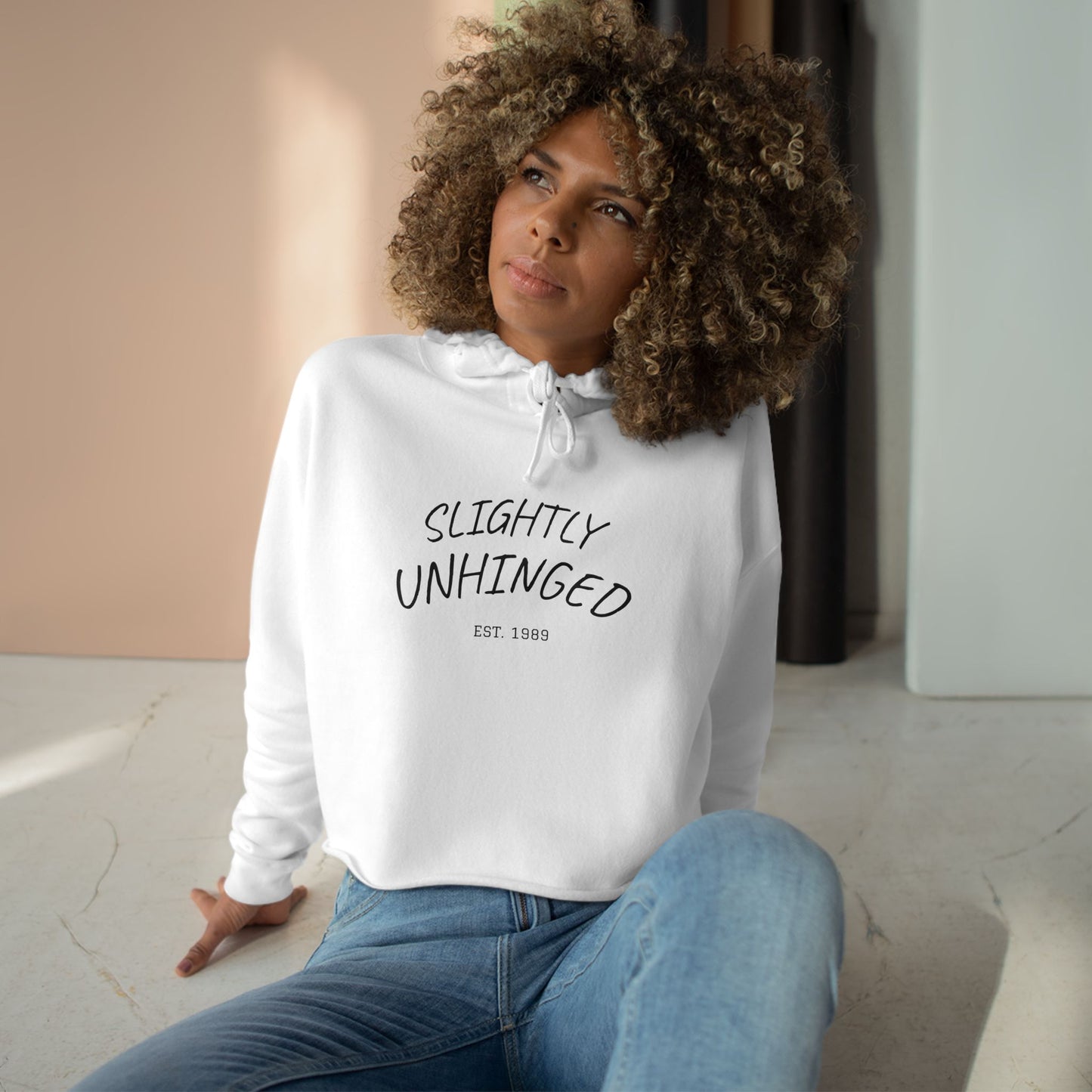 Unhinged Crop Hoodie