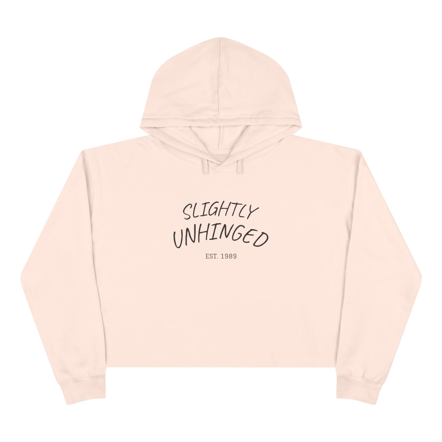 Unhinged Crop Hoodie