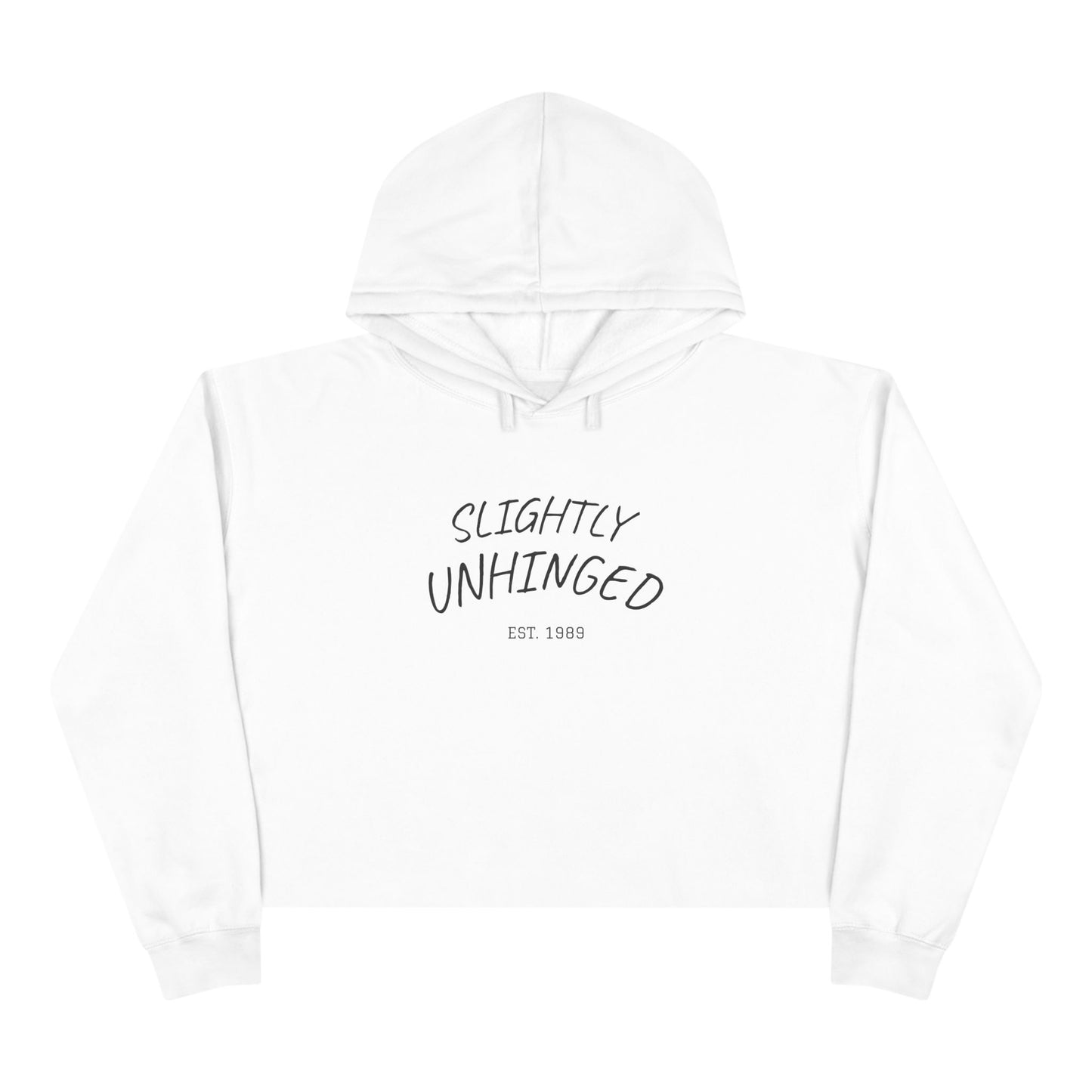 Unhinged Crop Hoodie