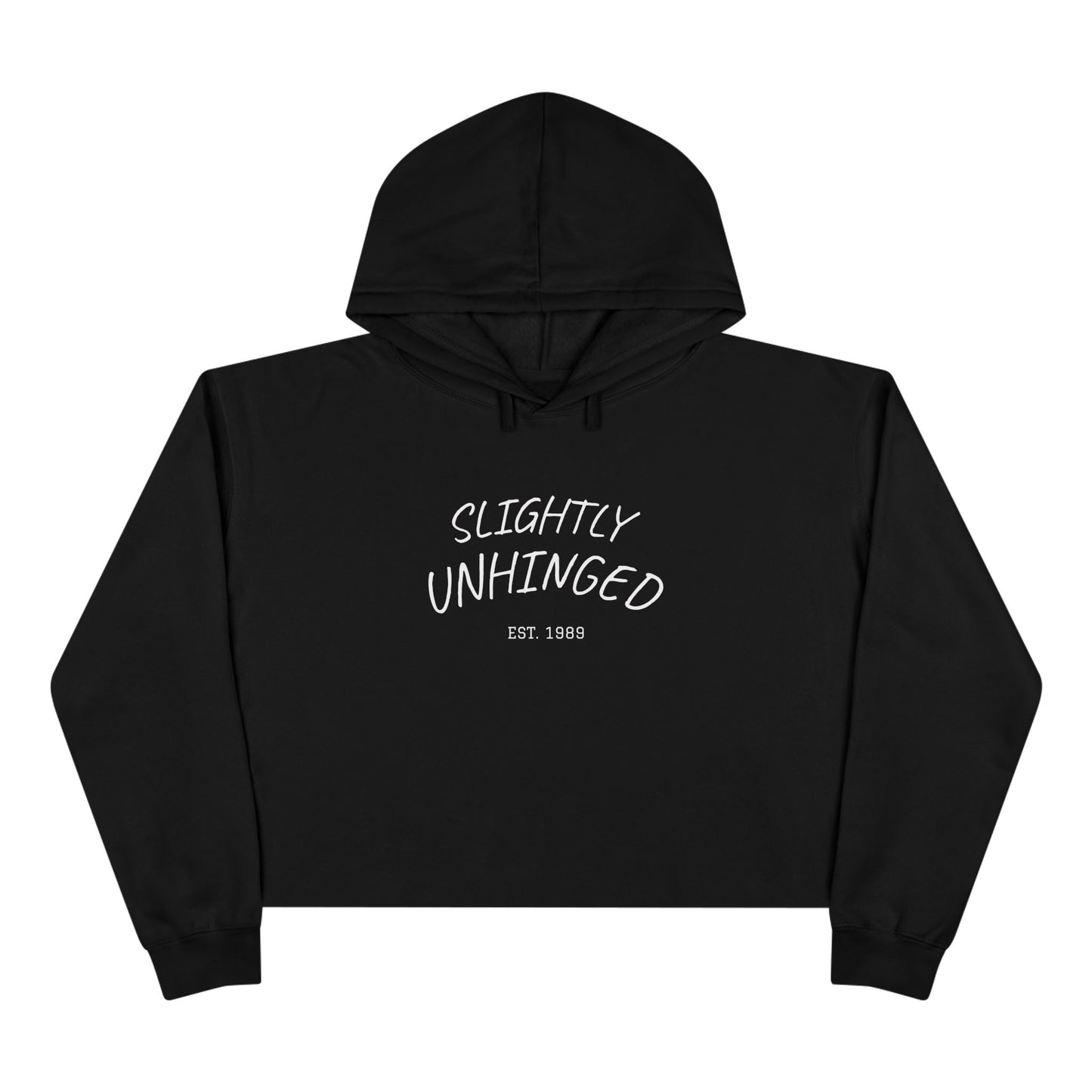 Unhinged Crop Hoodie