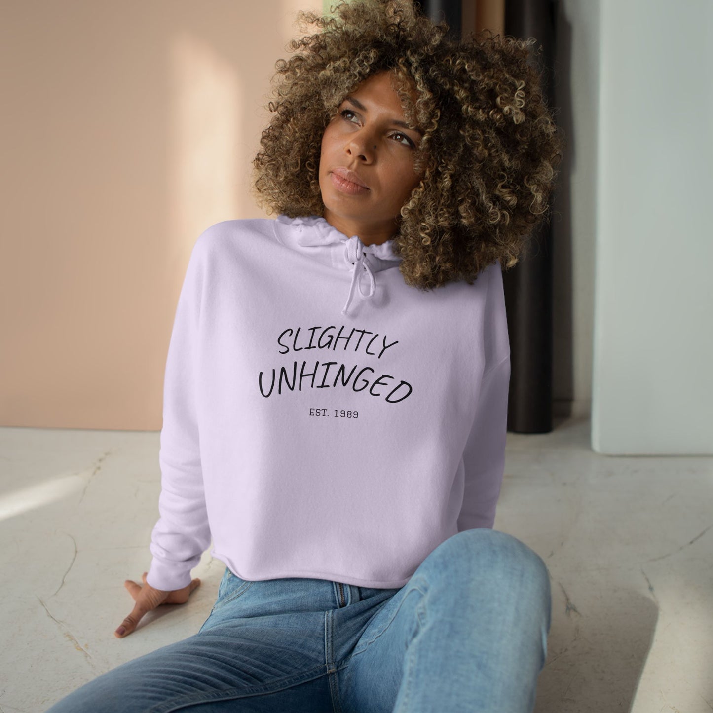Unhinged Crop Hoodie