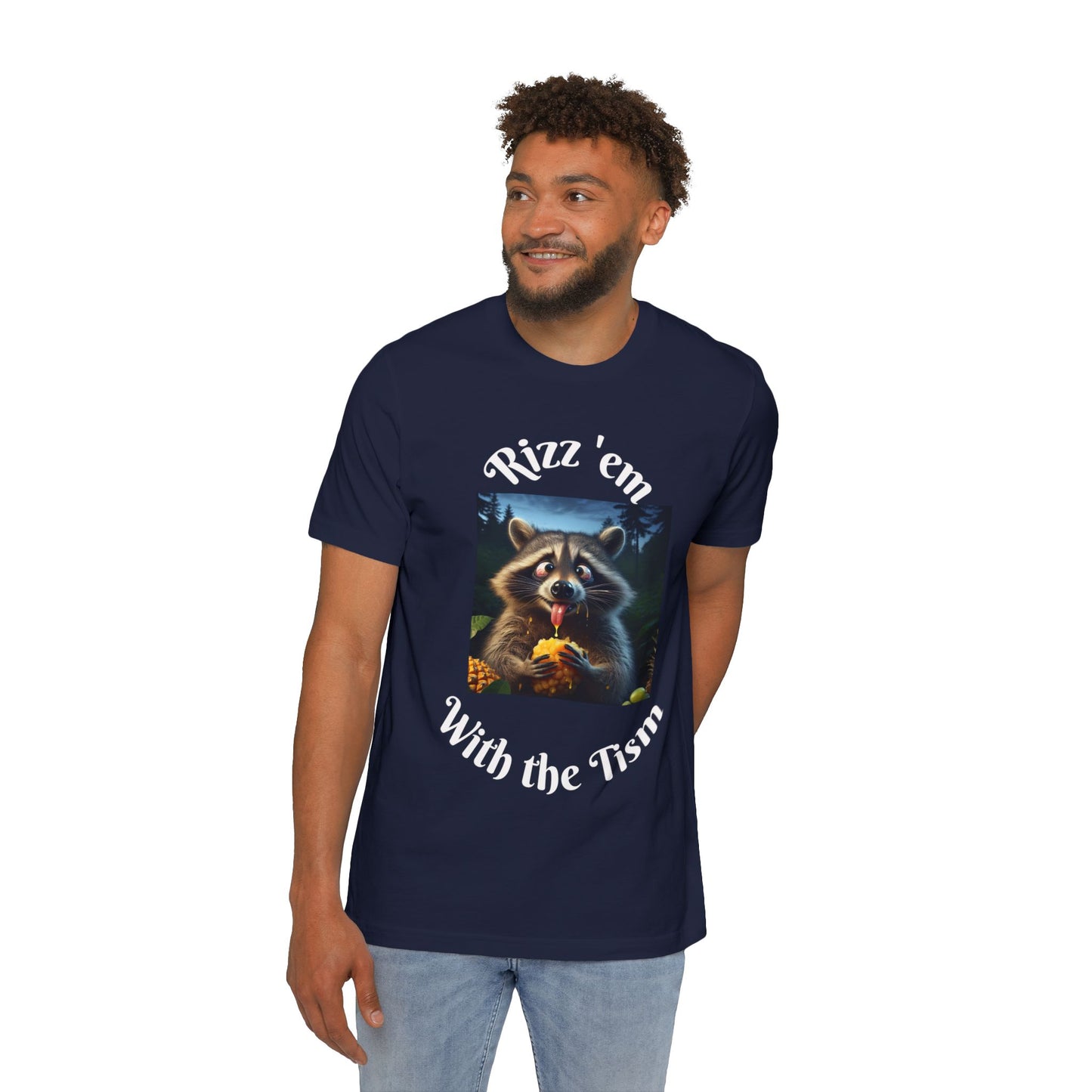 Funny Raccoon Tee - USA-Made Unisex Short-Sleeve Jersey T-Shirt