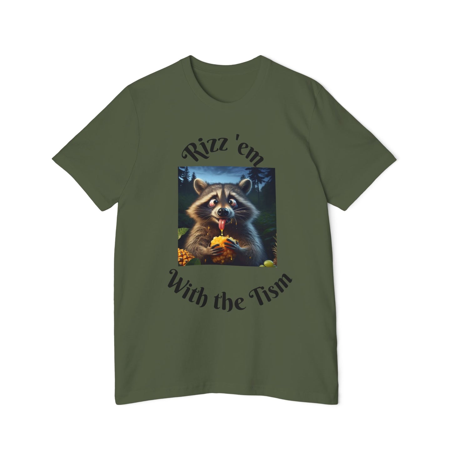 Funny Raccoon Tee - USA-Made Unisex Short-Sleeve Jersey T-Shirt